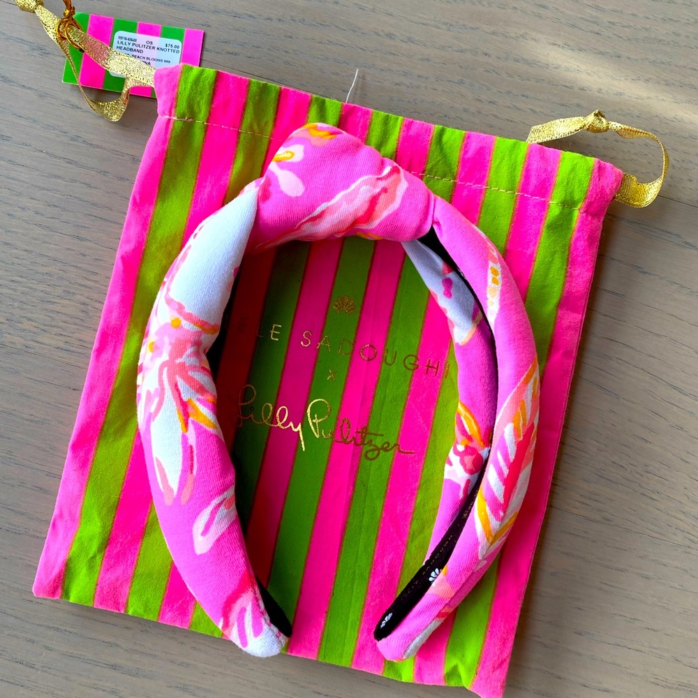 Brand new lele Sadougi x Lilly Pulitzer Beach Blooms headband
